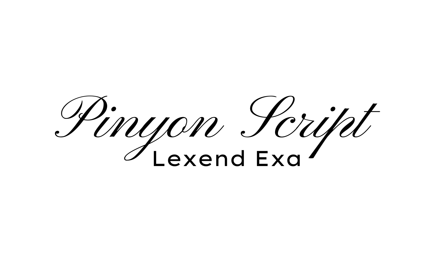 pinyon script lexend exa font combo