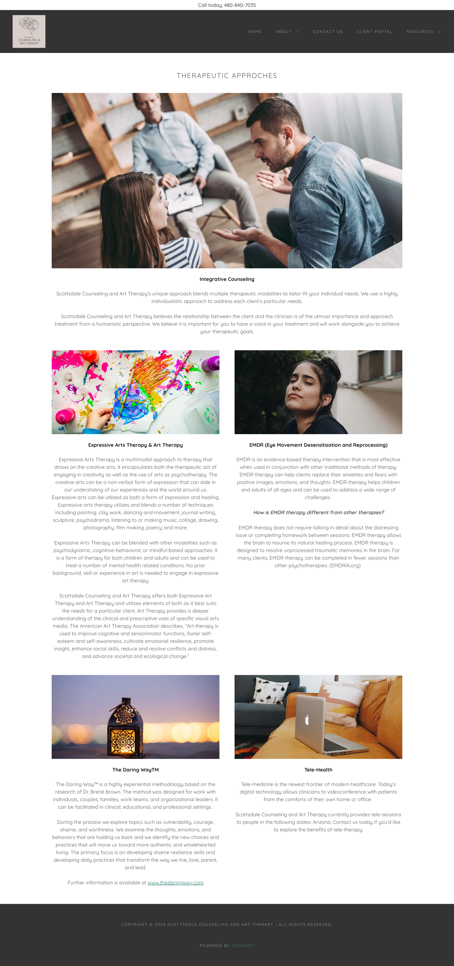 Website homepage mockup with hero image, colorful gallery tiles, and lower photo cards on a white background