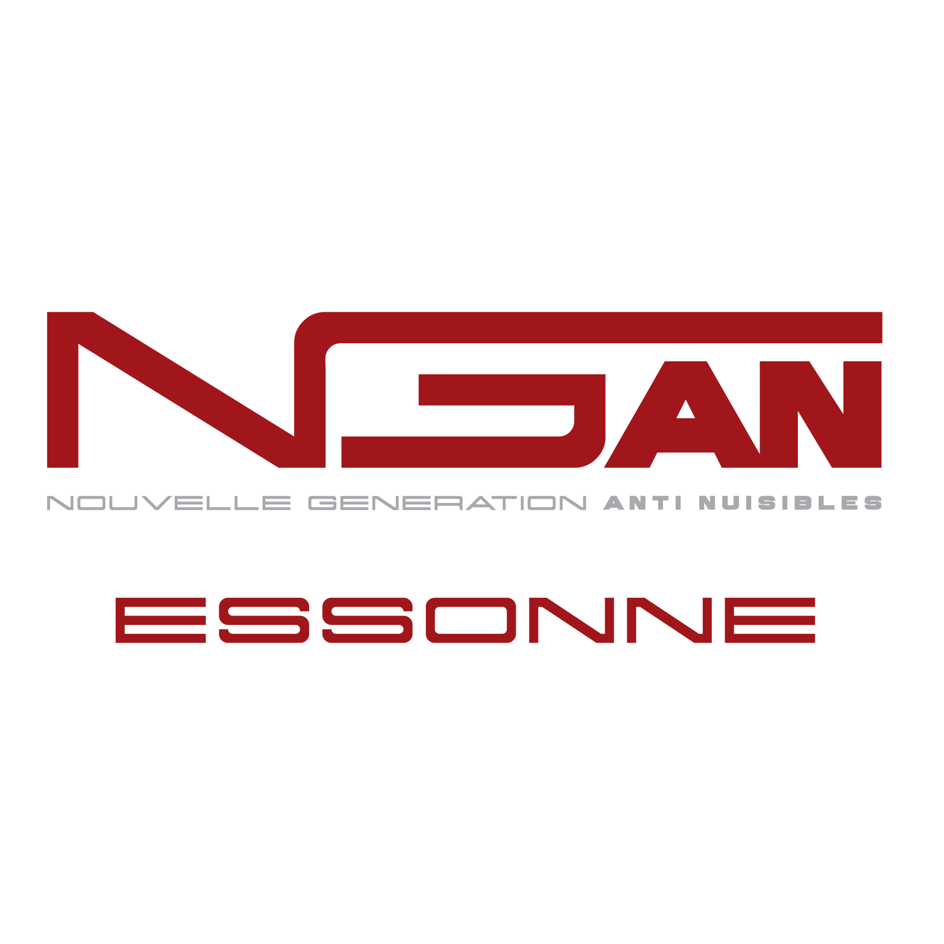 Un logo rouge et blanc pour une entreprise appelée essonne