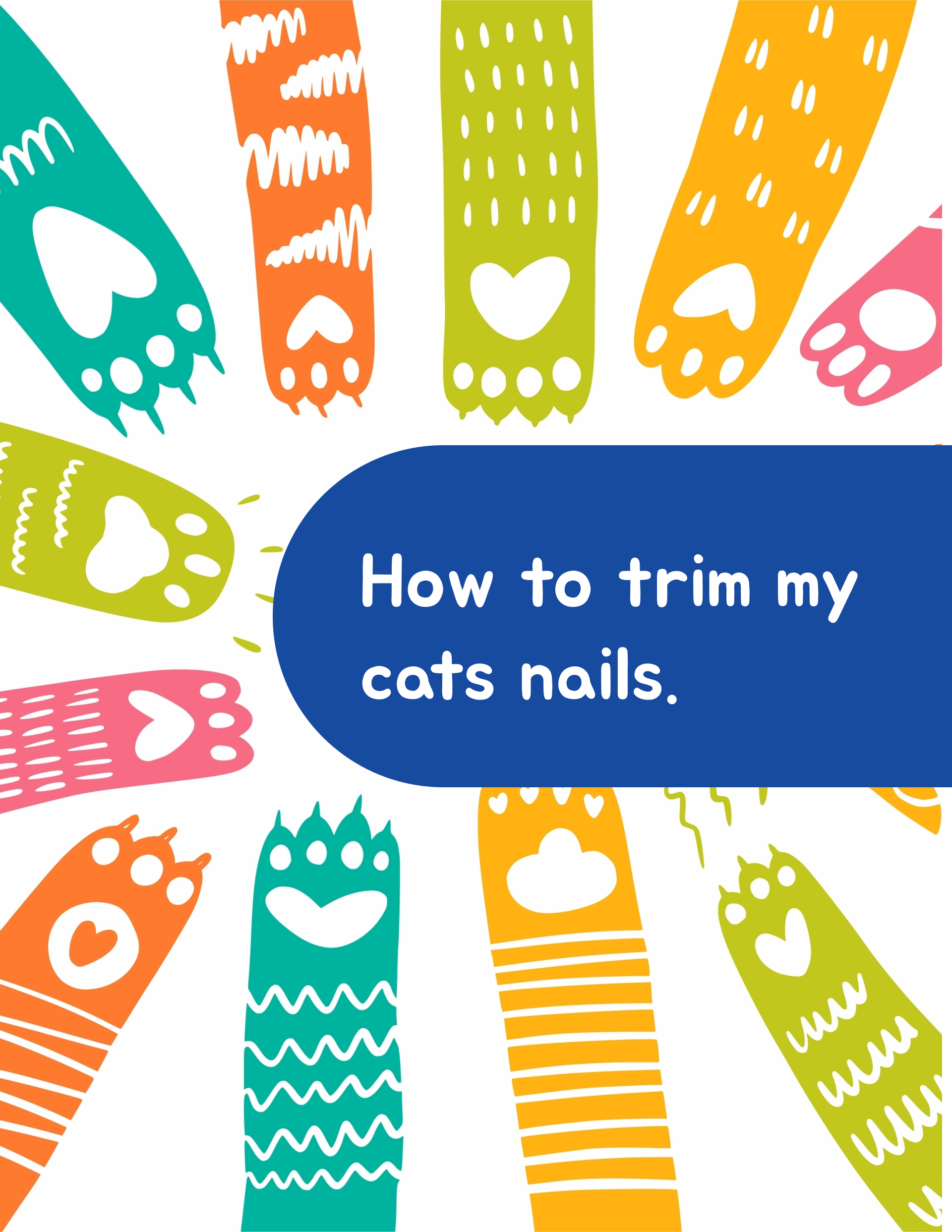 How to trim my cats nails. How to trim my cats nails.