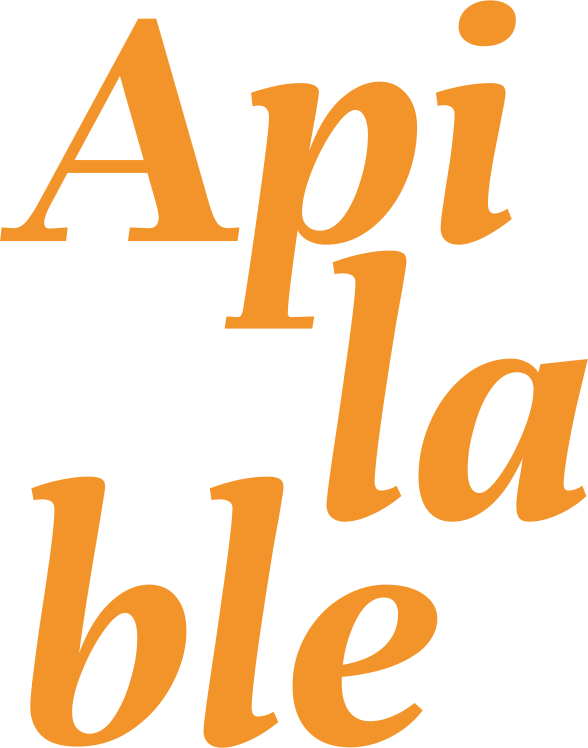 Un logotipo de API de color naranja sobre un fondo blanco.