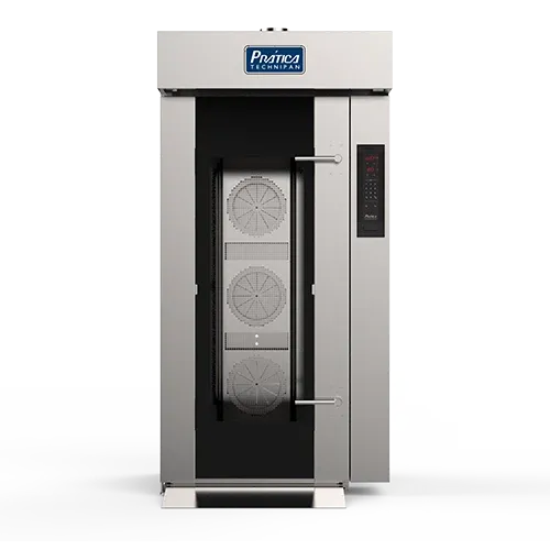 Un horno de acero inoxidable con puerta negra sobre fondo blanco.