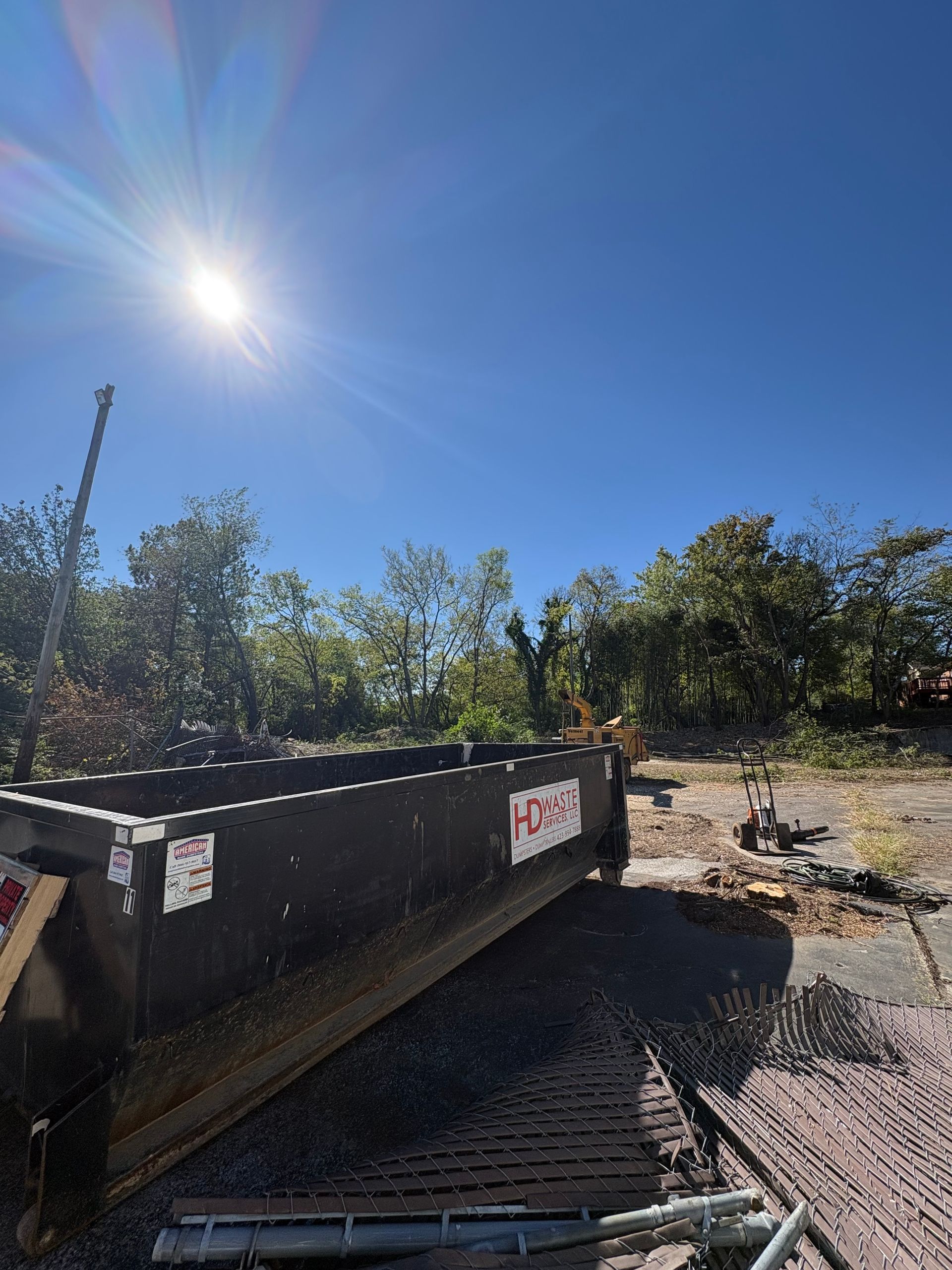 Roll Off Dumpster at construction site
