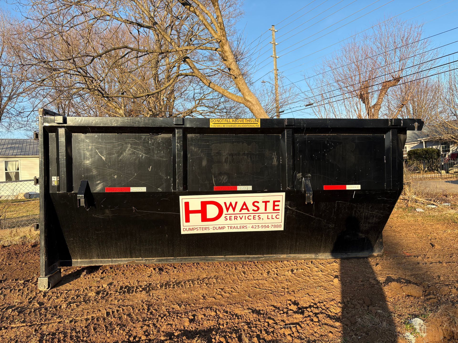 20 yd roll off dumpster rental at home cleanout