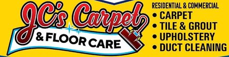 Cleaning Service Template A yellow sign for jc 's carpet and floor care