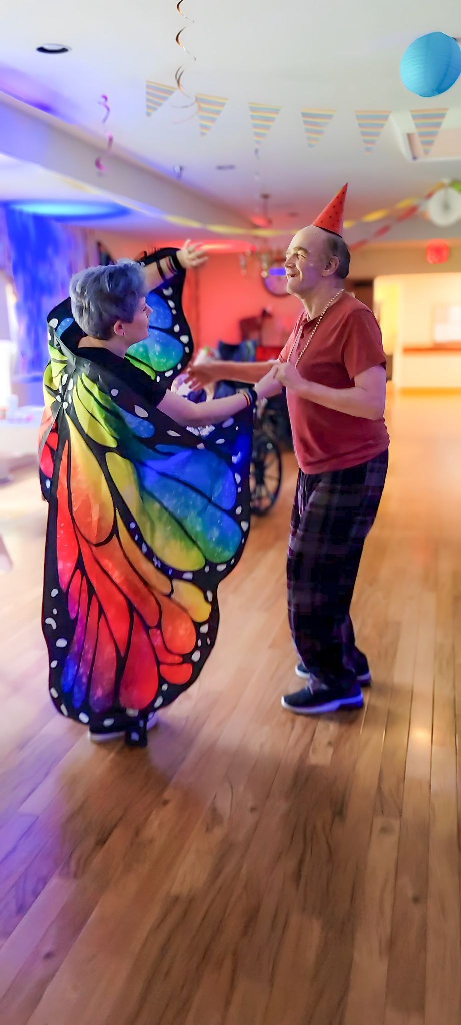 Decorated activity space during a resident event at Newburgh Health and Rehab