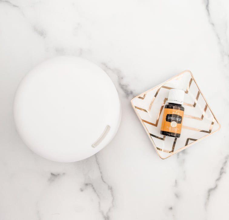 White plate on marble beside a folded napkin holding a small jar of orange preserves