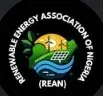 Logo of the Renewable Energy Association of Nigeria (REAN) on a black background