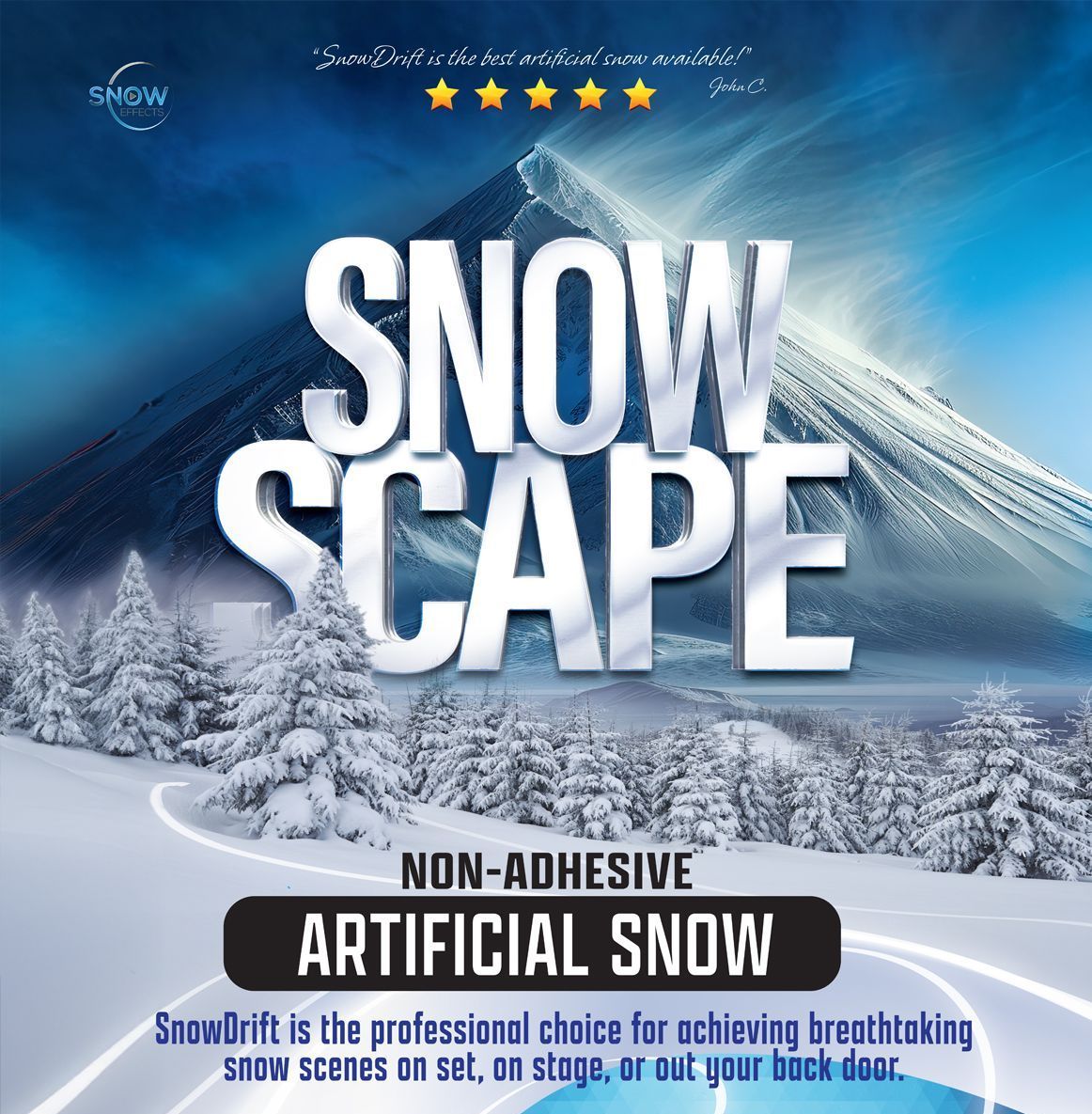 snow scape graphic