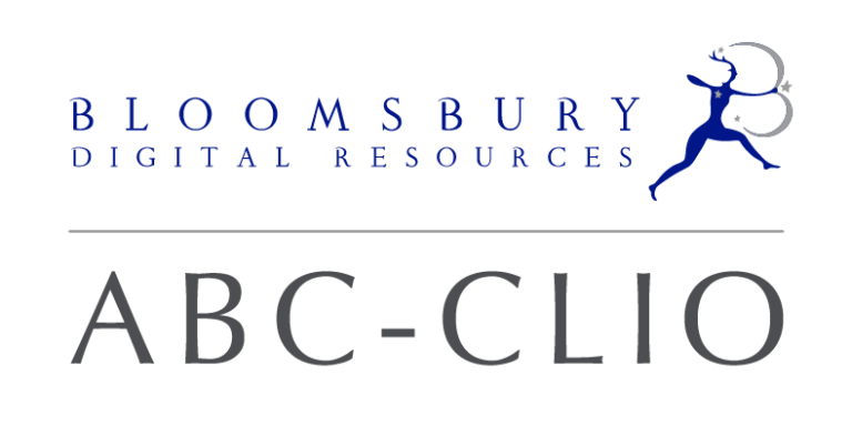 Logo of Bloomsbury Digital Resources and ABC-CLIO.