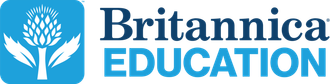 Britannica Education logo: a blue thistle icon with text 