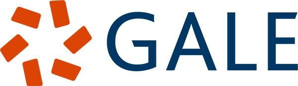 GALE logo: Orange stylized floral emblem to the left of the word GALE in dark blue.