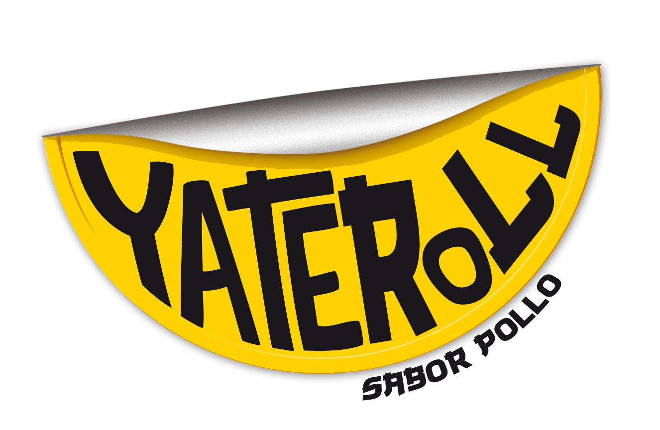 Logotip Gallina Blanca Yateroll dissenyat per Mersi Studio. Logotip rotllets de primaver de pollastre.