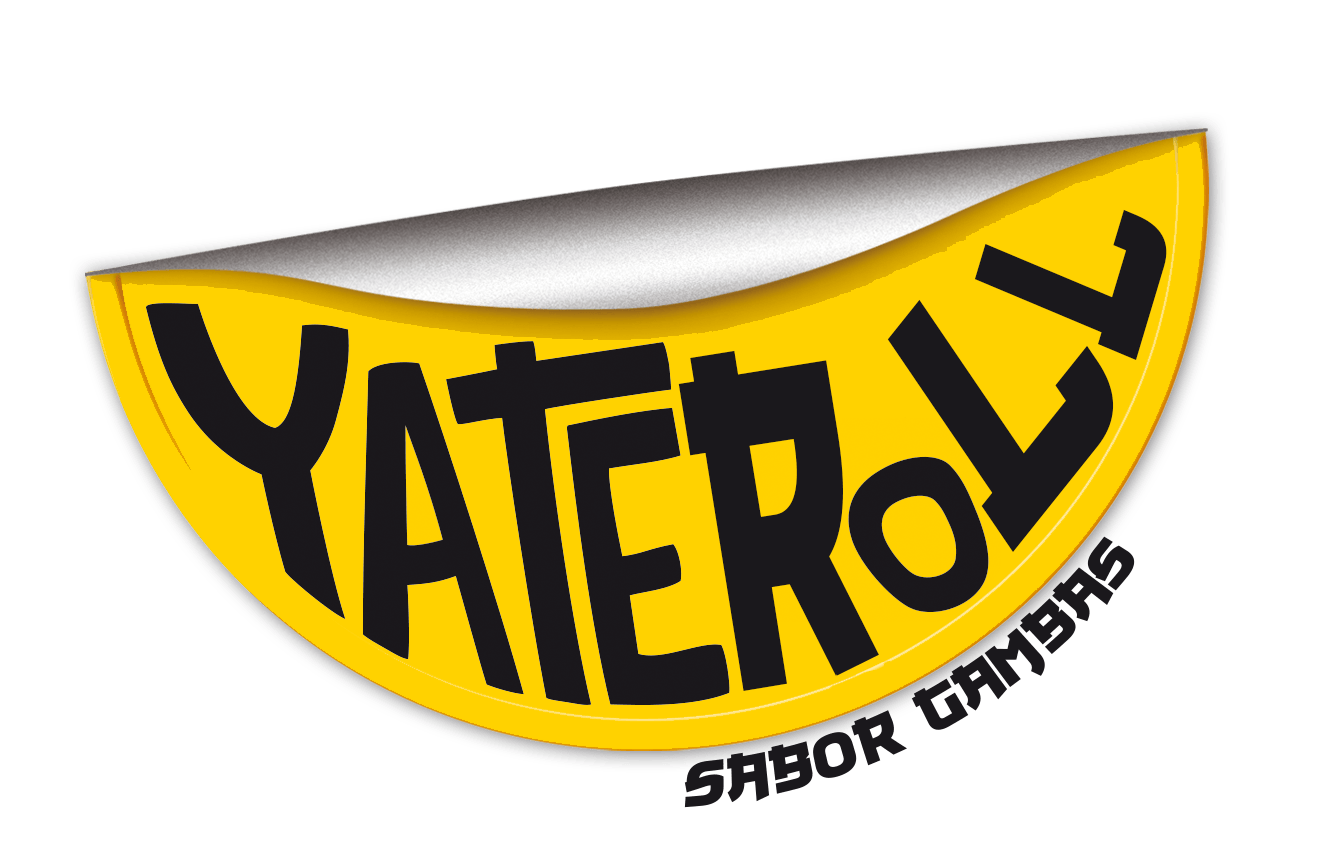 Logotip Gallina Blanca Yateroll dissenyat per Mersi Studio. Logotip rotllets de primaver de gambes.