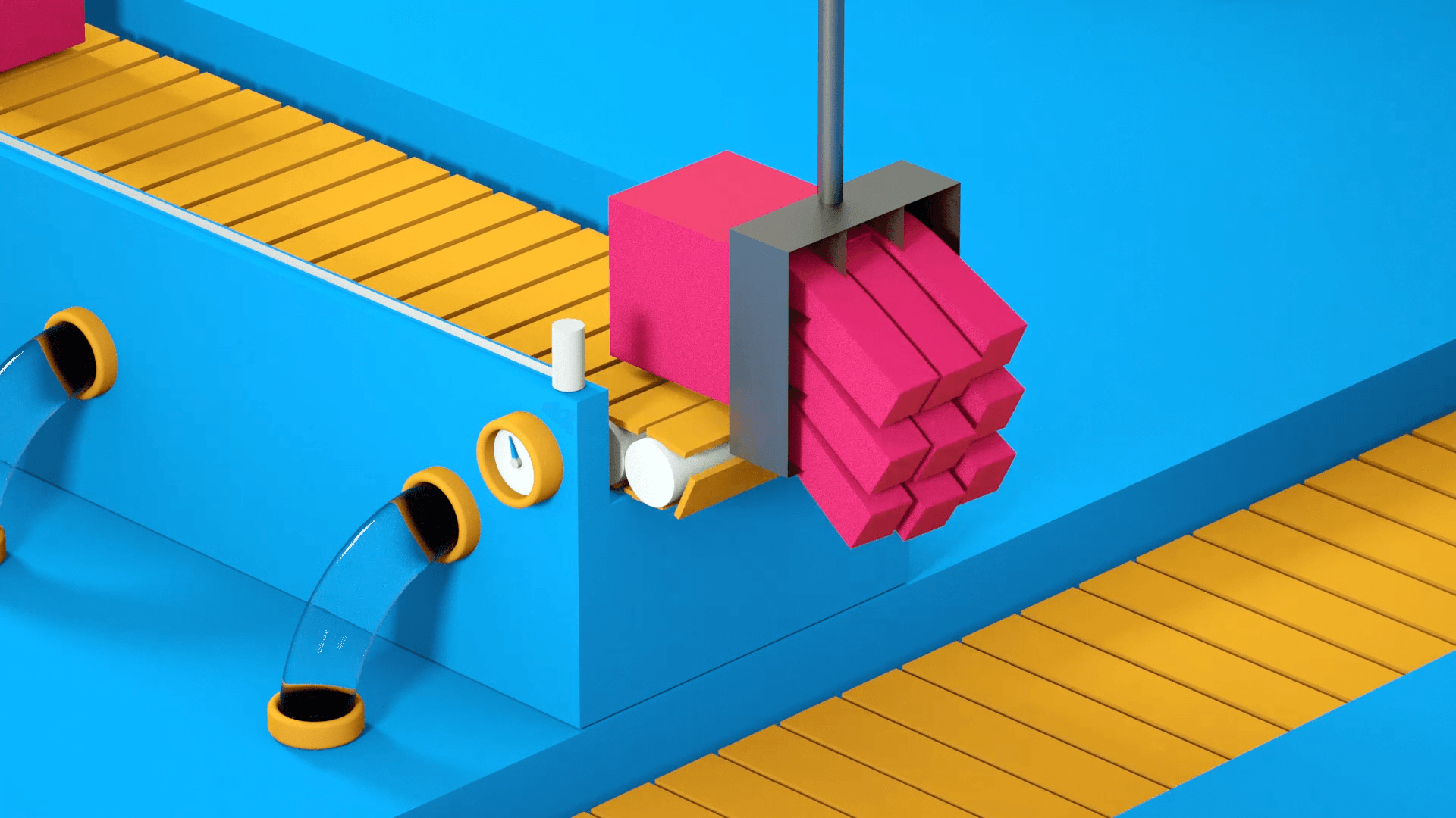 Frame de video motion design. Satisfying video. SMR video realizar per Mersi Studio I Idep Barcelona.