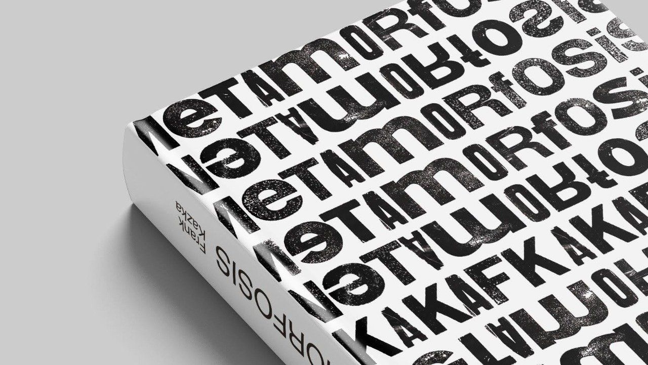 Fotografia d'un treball editorial. Redisseny d'un llibre. Frank Kafka, Metamorfosis.