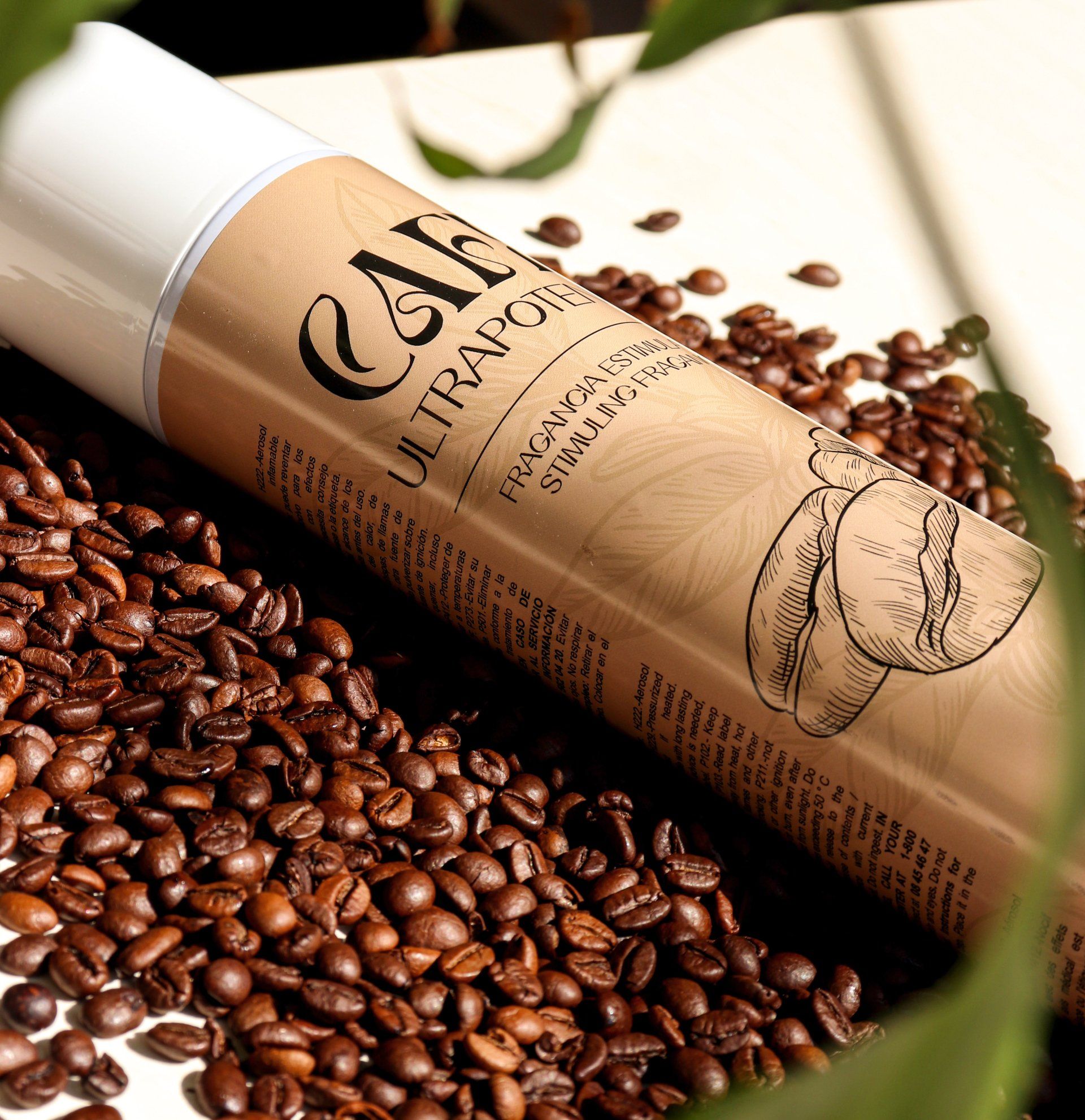 Sprai con aroma a café