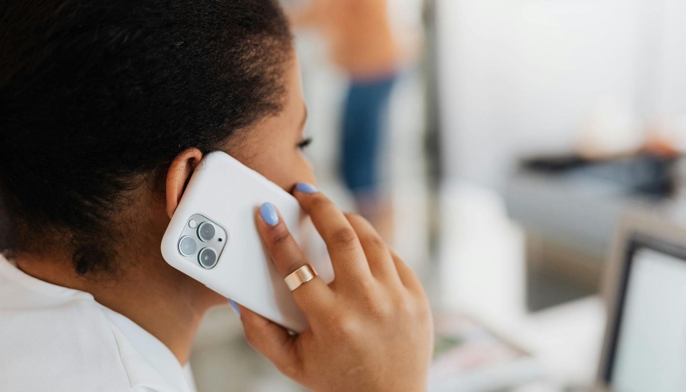 A woman receiving a multi-level marketing call