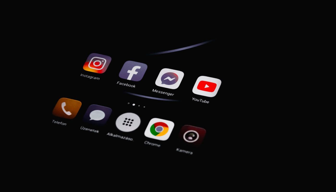 Social media icons representing social media marketing