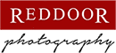 Red Door Photography logo with red rectangle and white text above black script.