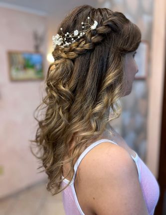 acconciatura sposa treccia