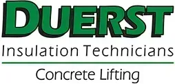 Logo for Duerst: green lettering with the company name,