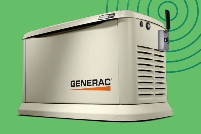  Integrity Energy Systems A generac generator is sitting on a green background