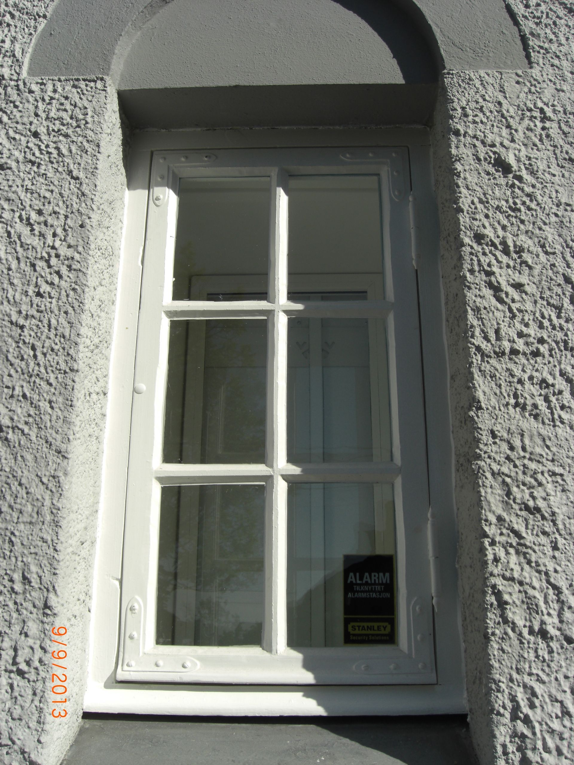 A picture of a window taken on september 9th 2011