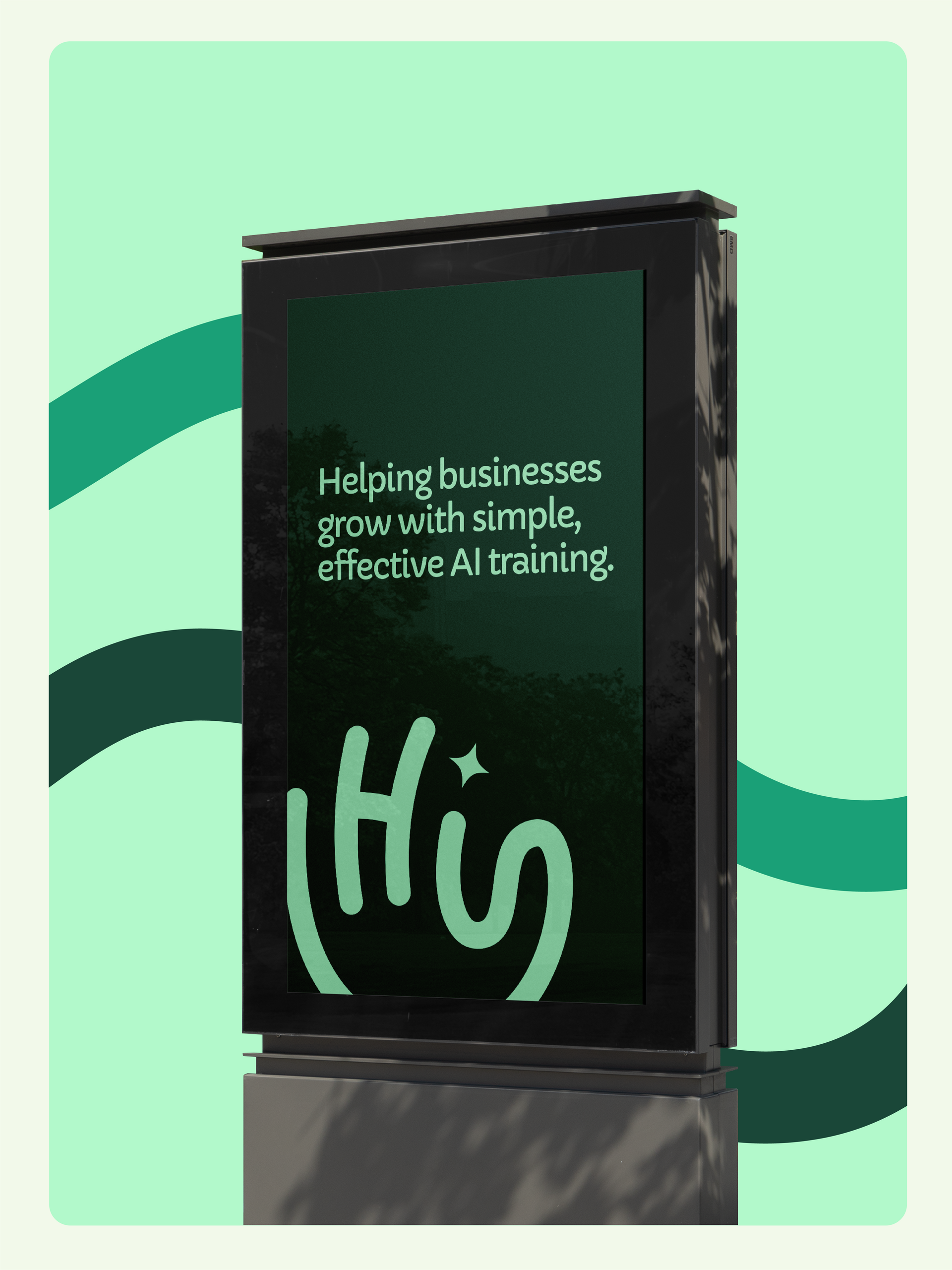 Billboard ad with