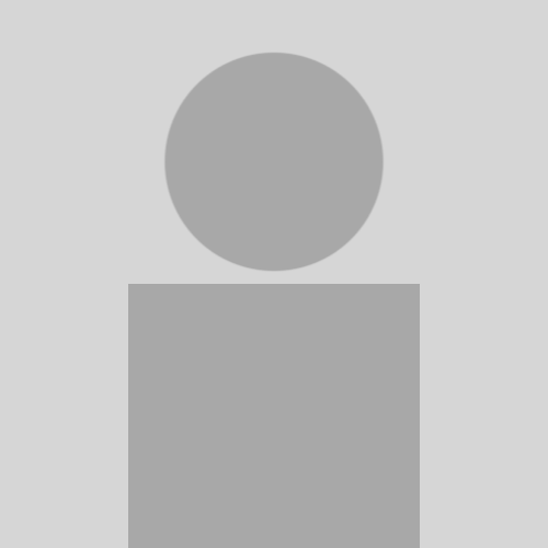 Gray placeholder avatar icon with a circular head and rectangular shoulders on a light gray background