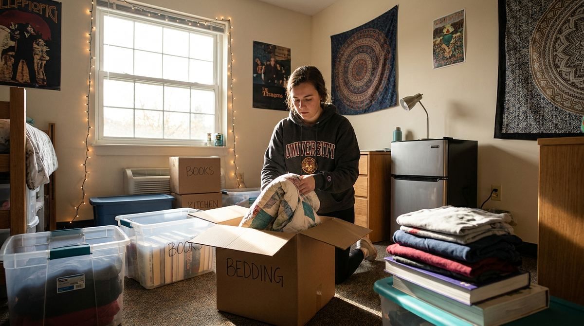College student storage units for summer and break