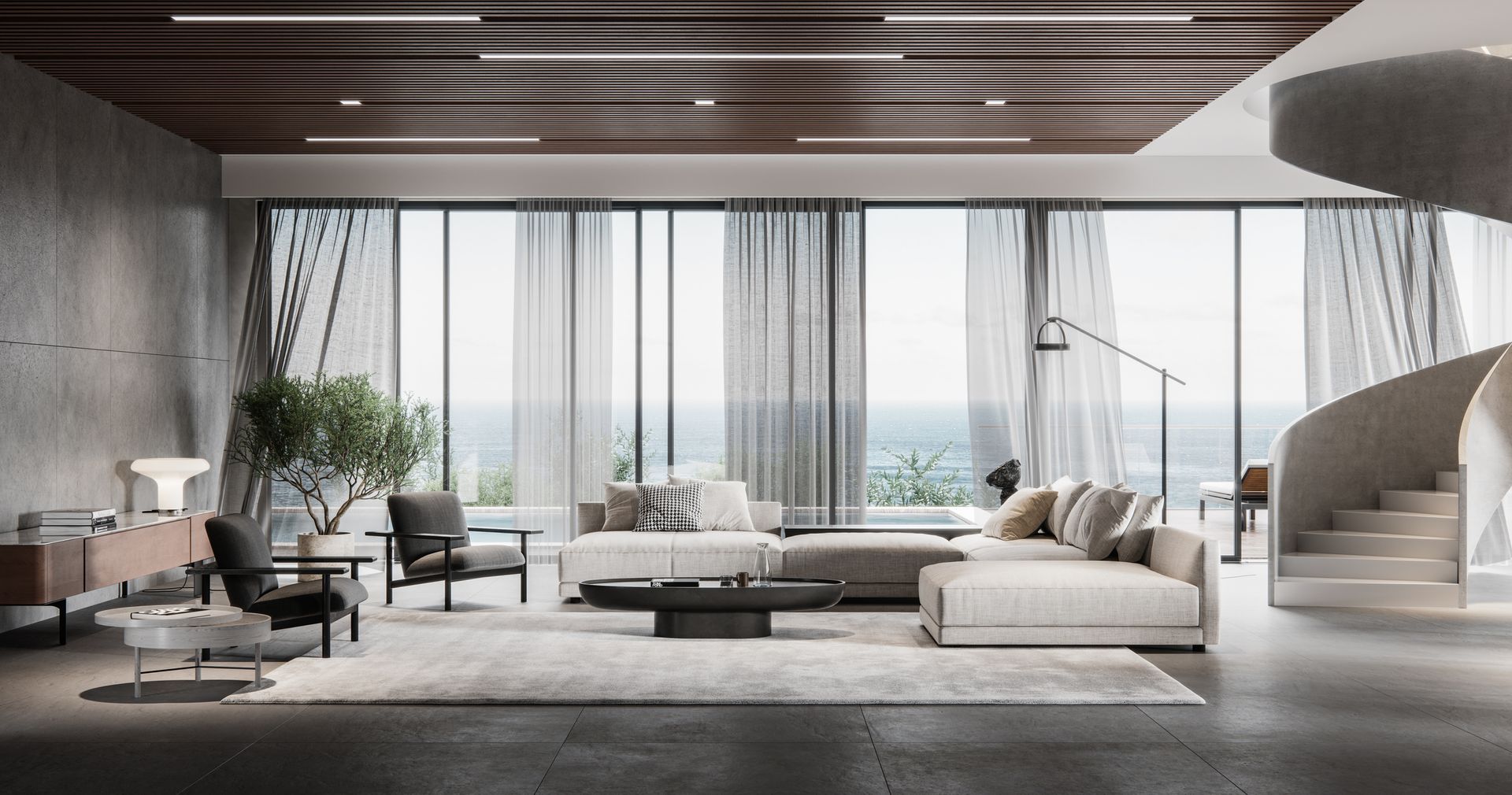 Modern Living Room — Milton, FL — H&H Residential Plans