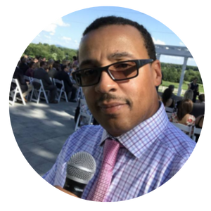 DJ Wonder Productions emceeing a wedding
