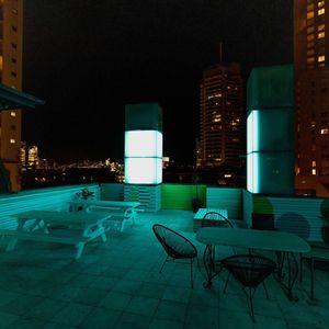 the social hotel roof night