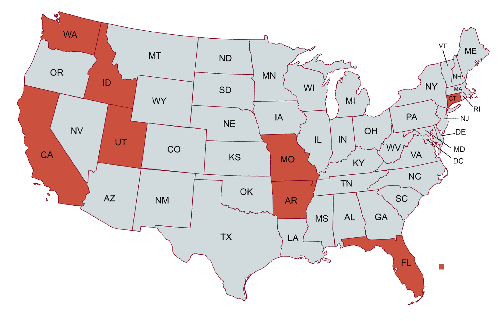USA map