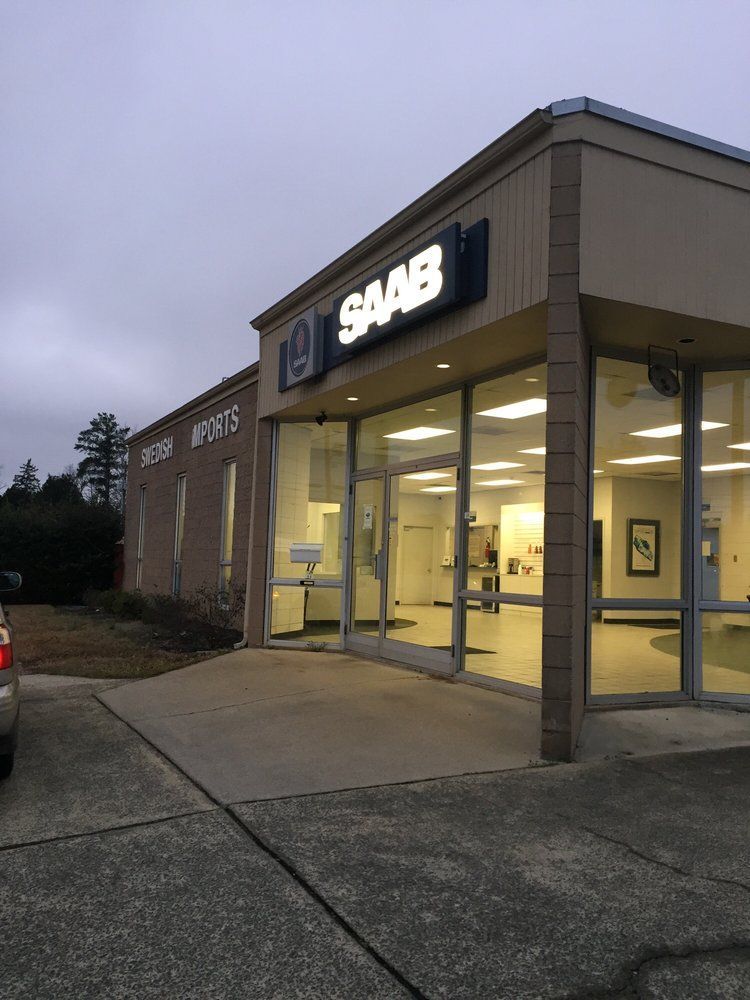 Exterior View Of Swedish Imports Building During Evening | Swedish Imports