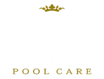 Gold crown above "POOL CARE" text.