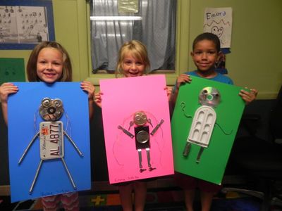 Kids Holding Artwork — Springfield, IL — The Learning Nook Kids Holding Artwork — Springfield, IL — The Learning Nook