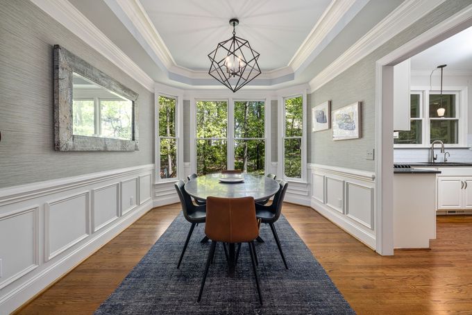 Custom crown molding installed by carpenter