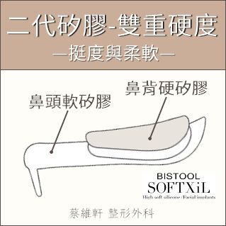 Bistool Softxil -二代矽膠 雙重硬度 軟矽膠與硬矽膠 Bistool Softxil -二代矽膠 雙重硬度 軟矽膠與硬矽膠