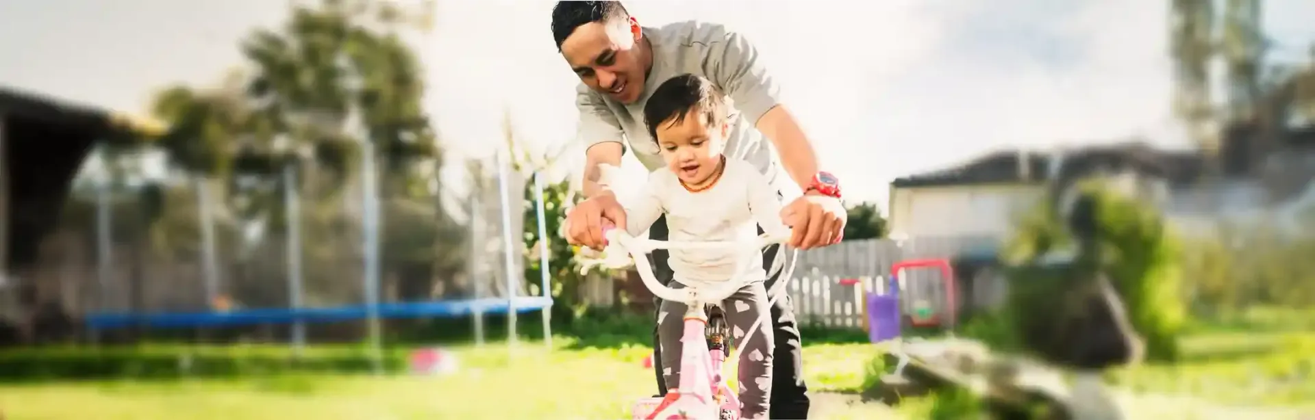Create a will to provide for your family father and son on bicycle