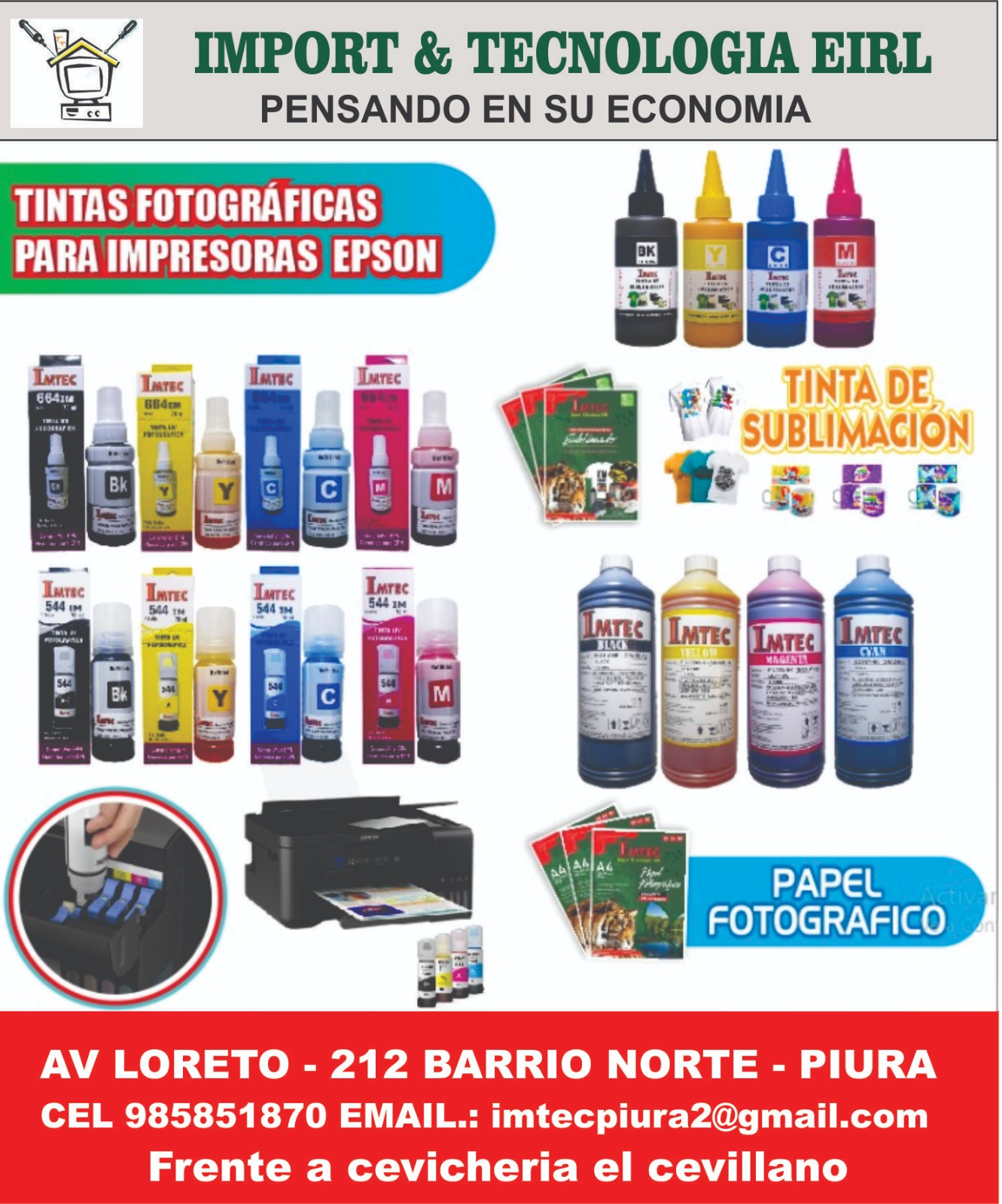 Venta e importación de tóner para impresoras