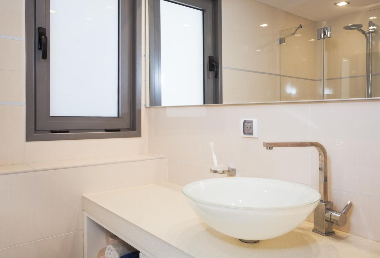white sink in the bathroom