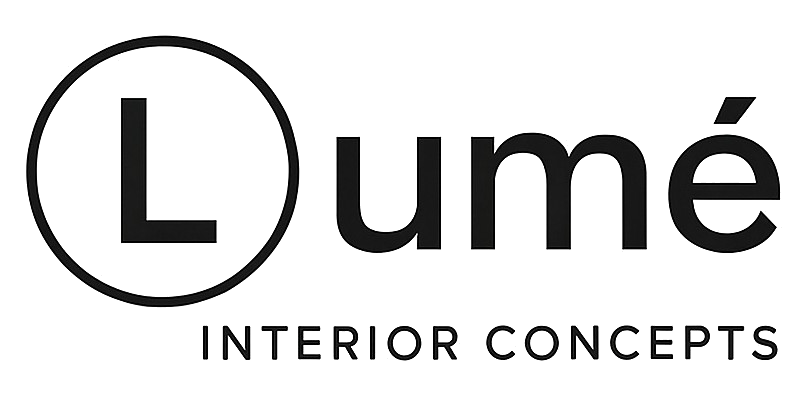 Logo for Lume Interior Concepts: a black 