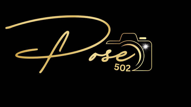 The logo for pose 502 the photobooth experience says turning moments into memories.