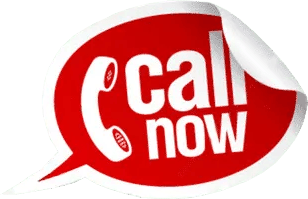 A red sticker that says call now on it