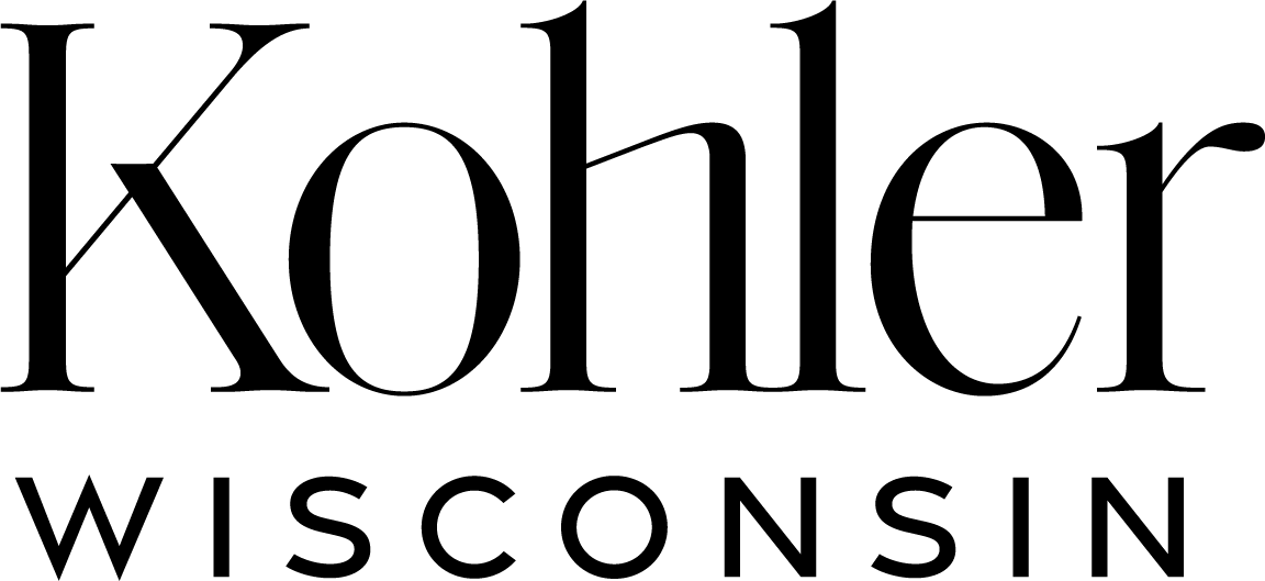 Kohler Wisconsin logo in black text on a white background