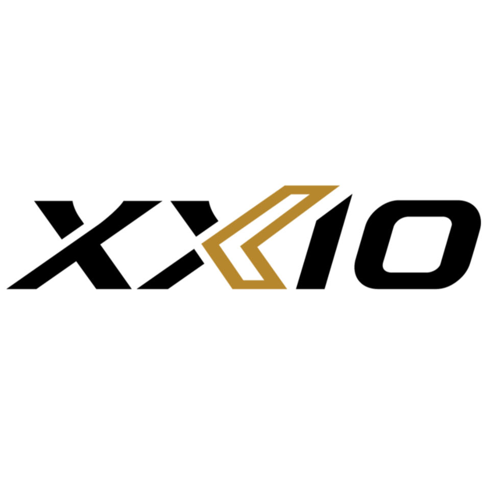 XXIO logo in black and gold on a white background