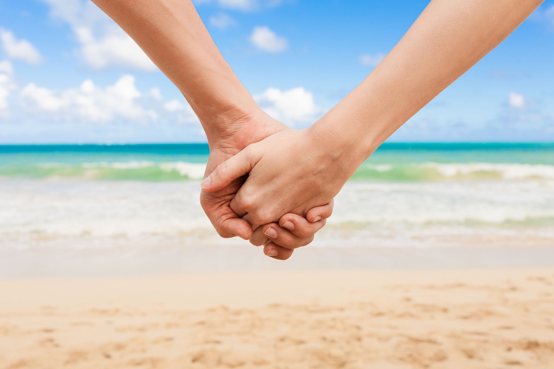 Holding hands