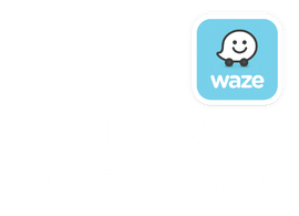 A blue square with a smiley face and the word waze on it.